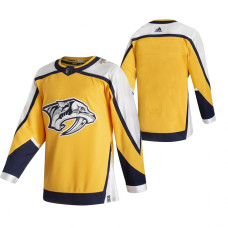 Nashville Predators Blank Yellow 2020-21 Reverse Retro Alternate Jersey