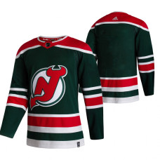 New Jersey Devils Blank Green 2020-21 Reverse Retro Alternate Jersey