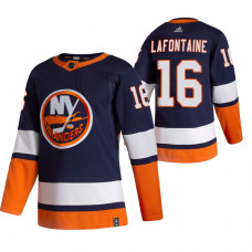 New York Islanders #16 Andrew Ladd Navy Blue 2020-21 Reverse Retro Alternate Jersey