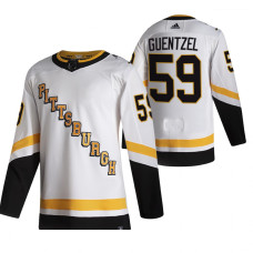 Pittsburgh Penguins #59 Jake Guentzel White 2020-21 Reverse Retro Alternate Jersey