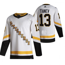 Pittsburgh Penguins #13 Brandon Tanev White 2020-21 Reverse Retro Alternate Jersey