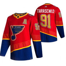 St. Louis Blues #91 Vladimir Tarasenko Red 2020-21 Reverse Retro Alternate Jersey