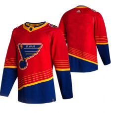 St. Louis Blues Blank Red 2020-21 Reverse Retro Alternate Jersey