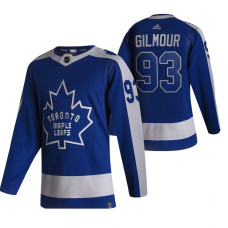 Toronto Maple Leafs #93 Doug Gilmour Blue 2020-21 Reverse Retro Alternate Jersey