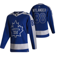 Toronto Maple Leafs #88 William Nylander Blue 2020-21 Reverse Retro Alternate Jersey