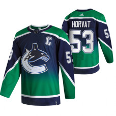 Vancouver Canucks #53 Bo Horvat Green 2020-21 Reverse Retro Alternate Jersey