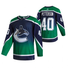 Vancouver Canucks #40 Elias Pettersson Green 2020-21 Reverse Retro Alternate Jersey