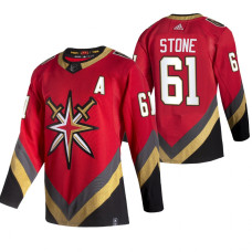 Vegas Golden Knights #61 Mark Stone Red Reverse Retro Alternate Jersey With 2023 Stanley Cup Patch