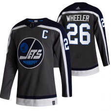 Winnipeg Jets #26 Blake Wheeler Black 2020-21 Reverse Retro Alternate Jersey