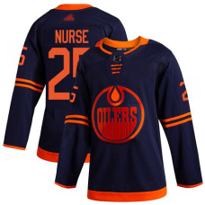 Edmonton Oilers #25 Darnell Nurse Navy Blue Alternate Premier Hockey Jersey