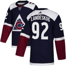 Colorado Avalanche #92 Gabriel Landeskog Navy Blue Authentic Stitched With Jersey 2022 Stanley Cup Champions Patch