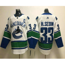 Vancouver Canucks #33 Henrik Sedin White 2017-2018 Hockey Stitched Jersey