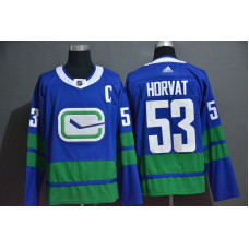 Vancouver Canucks #53 Bo Horvat Blue Jersey