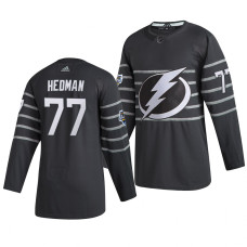 Tampa Bay Lightning #77 Victor Hedman Gray 2020 All-Star Game Jersey