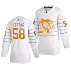 Pittsburgh Penguins #58 Kris Letang White 2020 All-Star Game Jersey