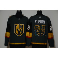 Vegas Golden Knights #29 Marc-Andre Fleury Gray With Team Logo Stitched Jersey With 2023 Stanley Cup Patch