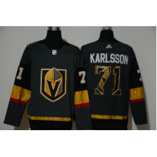 Vegas Golden Knights #71 William Karlsson Gray With Team Logo Stitched Jersey