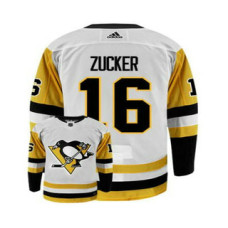 Pittsburgh Penguins #16 Jason Zucker White Jersey White Stitched Jersey