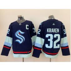 Seattle Kraken #32 Kraken Navy Blue Stitched Jersey