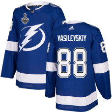 Lightning #88 Andrei Vasilevskiy Blue Home Authentic 2020 Stanley Cup Final Stitched Jersey