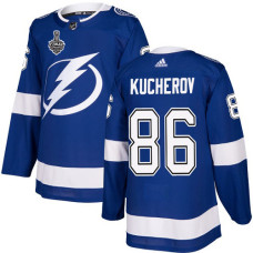 Lightning #86 Nikita Kucherov Blue Home Authentic 2020 Stanley Cup Final Stitched Jersey