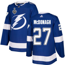 Lightning #27 Ryan McDonagh Blue Home Authentic 2020 Stanley Cup Final Stitched Jersey