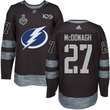 Lightning #27 Ryan McDonagh Black 1917-2017 100th Anniversary 2020 Stanley Cup Final Stitched Jersey