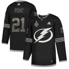 Lightning #21 Brayden Point Black Authentic Classic 2020 Stanley Cup Final Stitched Jersey