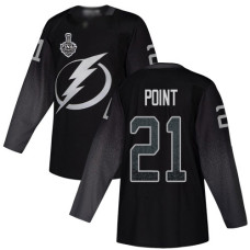 Lightning #21 Brayden Point Black Alternate Authentic 2020 Stanley Cup Final Stitched Jersey