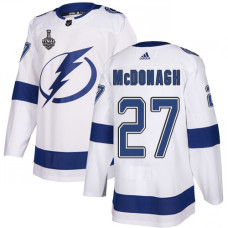 Lightning #27 Ryan McDonagh White Road Authentic 2020 Stanley Cup Final Stitched Jersey