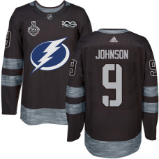 Lightning #9 Tyler Johnson Black 1917-2017 100th Anniversary 2020 Stanley Cup Final Stitched Jersey