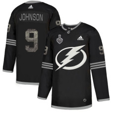 Lightning #9 Tyler Johnson Black Authentic Classic 2020 Stanley Cup Final Stitched Jersey