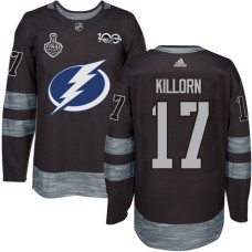 Lightning #17 Alex Killorn Black 1917-2017 100th Anniversary 2020 Stanley Cup Final Stitched Jersey