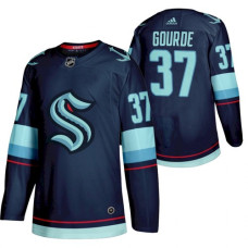 Seattle #37 Kraken Yanni Gourde 2022 Home Navy Jersey