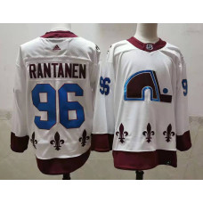 Colorado Avalanche #96 Mikko Rantanen White 2021 Retro Stitched Jersey