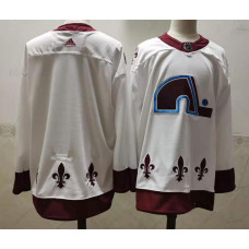 Colorado Avalanche Blank White 2021 Retro Stitched Jersey