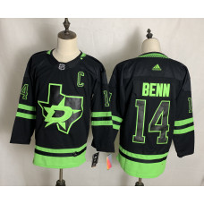 Dallas Stars #14 Jamie Benn Black 2020-21 Alternate Authentic Player Jersey