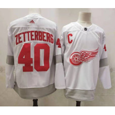 Detroit Red Wings #40 Henrik Zetterberg White 2020-21 Alternate Authentic Player Jersey