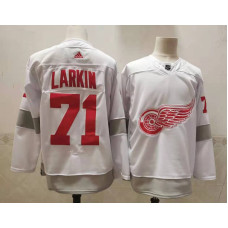 Detroit Red Wings #71 Dylan Larkin White 2020-21 Alternate Authentic Player Jersey