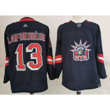 New York Rangers #13 Alexis Lafreniere Navy Blue 2020-21 Stitched JerseyL Jersey