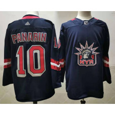 New York Rangers #10 Artemi Panarin Navy Blue 2020-21 Stitched Jersey