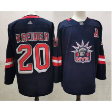 New York Rangers #20 Chris Kreider Navy Blue 2020-21 Stitched Jersey