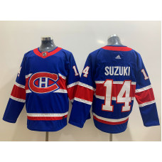 Montreal Canadiens #14 Nick Suzuki Blue 2020-21 Alternate Authentic Player Jersey