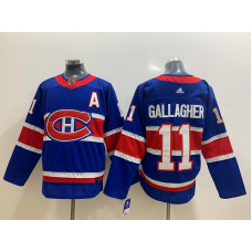 Montreal Canadiens #11 Brendan Gallagher Blue 2020-21 Alternate Authentic Player Jersey