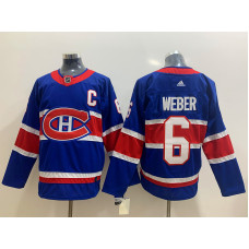 Montreal Canadiens #6 Shea Weber Blue 2020-21 Alternate Authentic Player Jersey