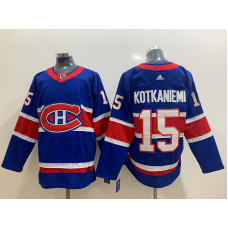 Montreal Canadiens #15 Jesperi Kotkaniemi Blue 2020-21 Alternate Authentic Player Jersey