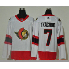 Ottawa Senators #7 Brady Tkachuk White 2020-21 Stitched Jersey