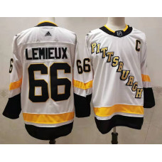 Pittsburgh Penguins #66 Mario Lemieux White 2020-21 Stitched Jersey