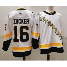 Pittsburgh Penguins #16 Jason Zucker White 2020-21 Stitched Jersey