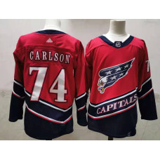 Washington Capitals #74 John Carlson Red 2021 Retro Stitched Jersey